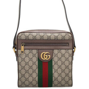 GUCCI Ophidia GG Messenger Crossbody Bag Shoulder Brown